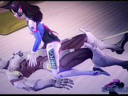 [Ovewatch NSFW] Overwhore Sex Tracer+Dva x Genji