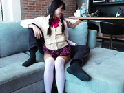 JK养女放学后家中接受老外养父的玩弄抽插