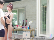 乐奈子 #AVJiali放荡富家女挑逗私人游泳教练激烈性交