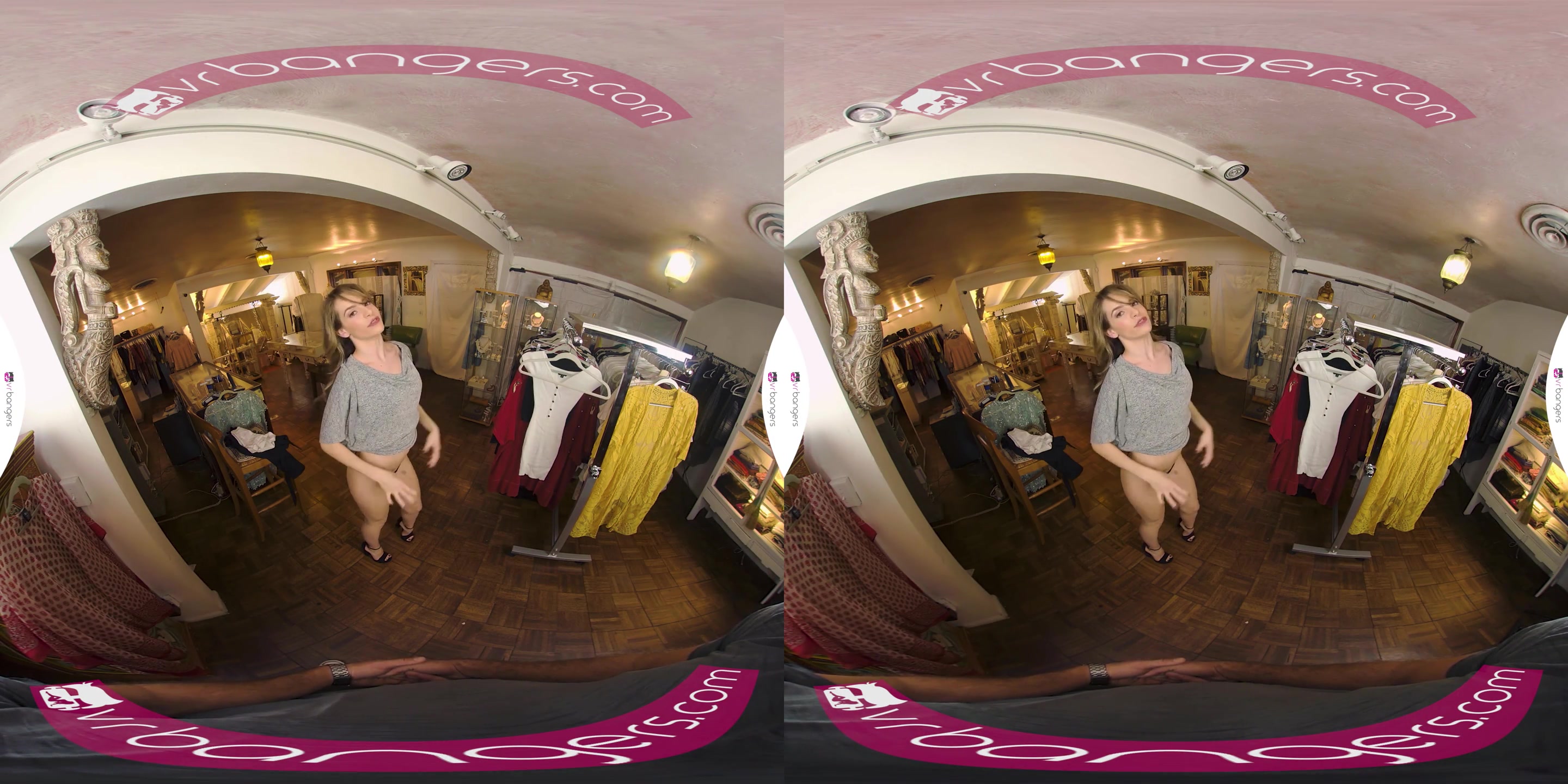 Babe is getting pounded at the clothes store