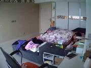 黑客破解家庭摄像头偷窥胖男早上睡醒和漂亮媳妇来一炮干完卫生纸包住鸡巴就准备去上班