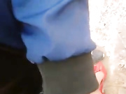 肉丝开裆红鞋美女勾搭大学生小哥到户外树林野战妹子口活不错