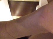 国产TS系列梓琳第4部 性感紧身黑皮衣露脸调教贱狗 被口交后再爆插怒射