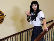 性感学生装妹子妩媚性感阴毛勾人来舔脚吃鸡