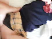 与参加过选美获奖172公分苗条女子女学生制服连续中出