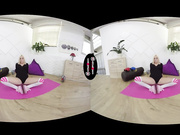 real flexible Daisy Lee stretching her hot body